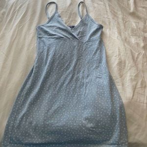 Blue floral brandy dress